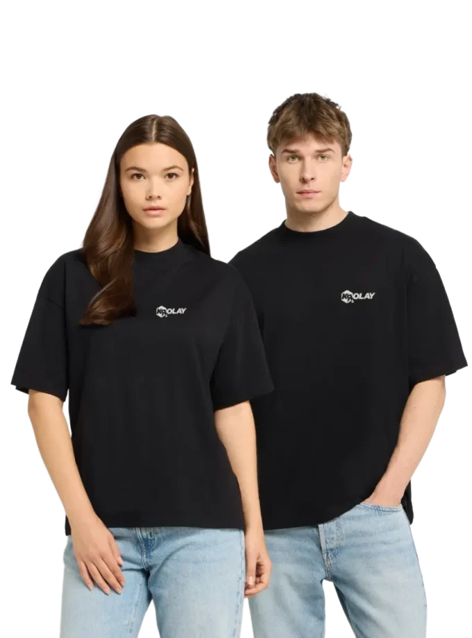 T-shirt bio Décontracté logo clair Unisexe Krolay fr1ngue rust