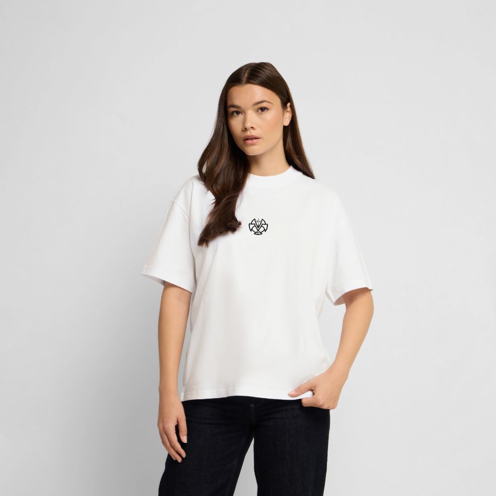 T-shirt bio Oversize blanc Unisexe Dhalen – Image 4