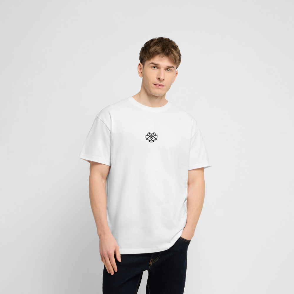 T-shirt bio Oversize blanc Unisexe Dhalen – Image 5