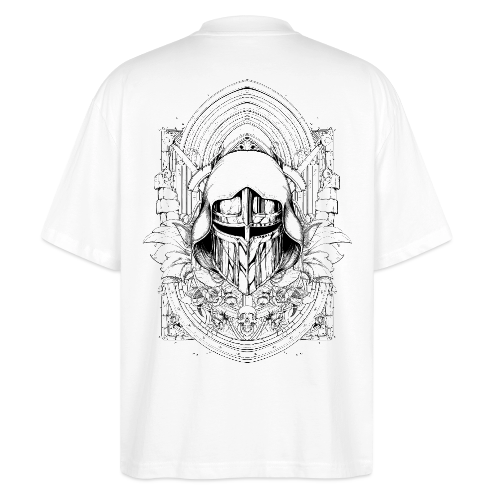 T-shirt bio Oversize blanc Unisexe Dhalen – Image 2