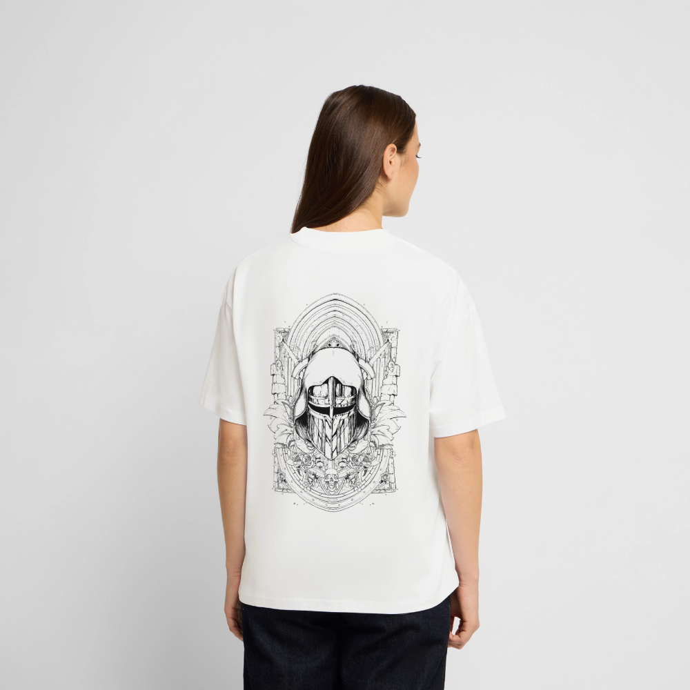 T-shirt bio Oversize blanc Unisexe Dhalen – Image 6