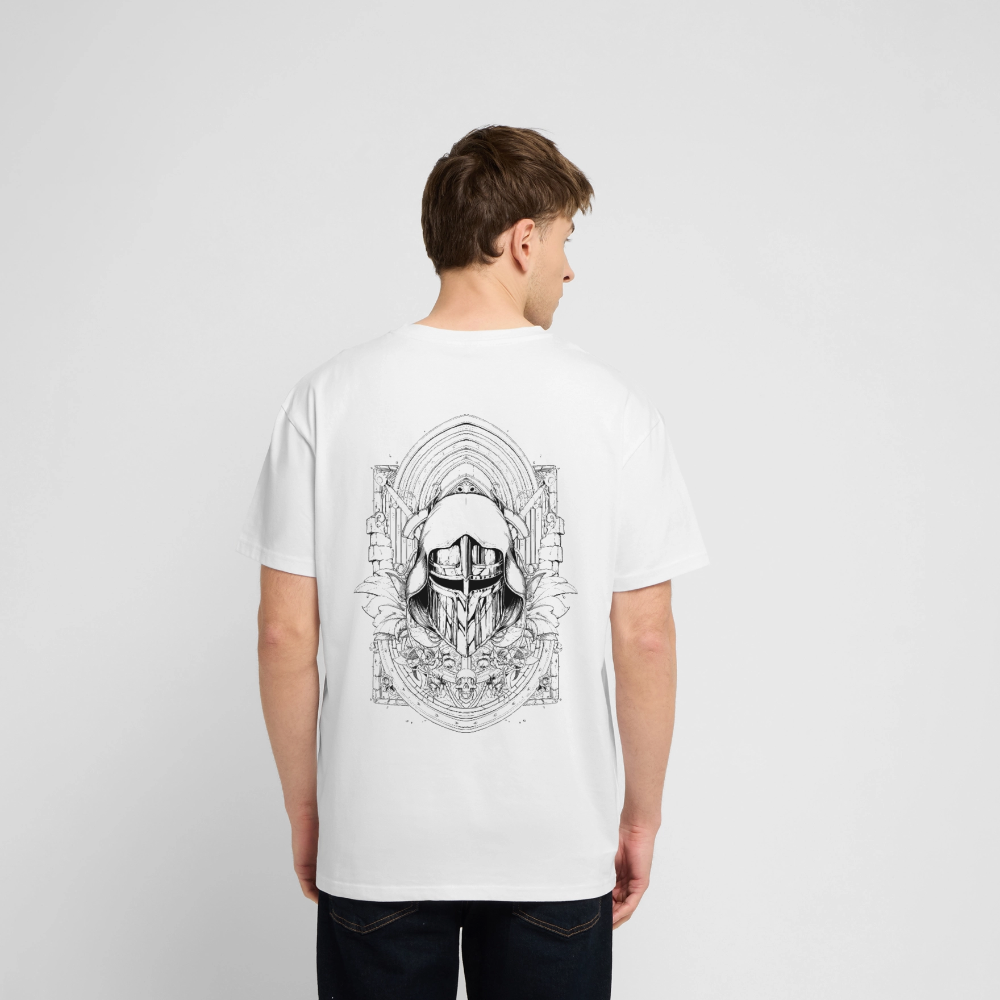 T-shirt bio Oversize blanc Unisexe Dhalen – Image 7