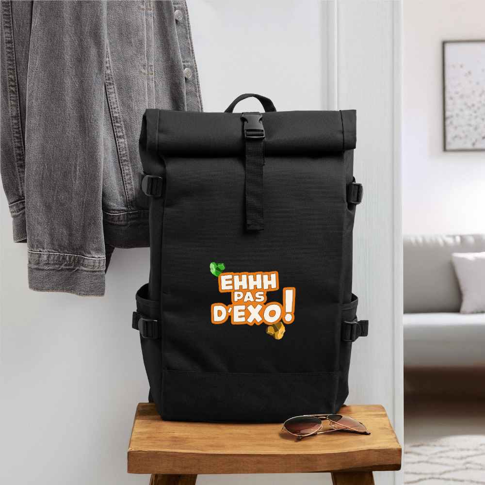 Sac à dos roll top noir Walkyrip Dofus fr1ngue merch stream twith streamer