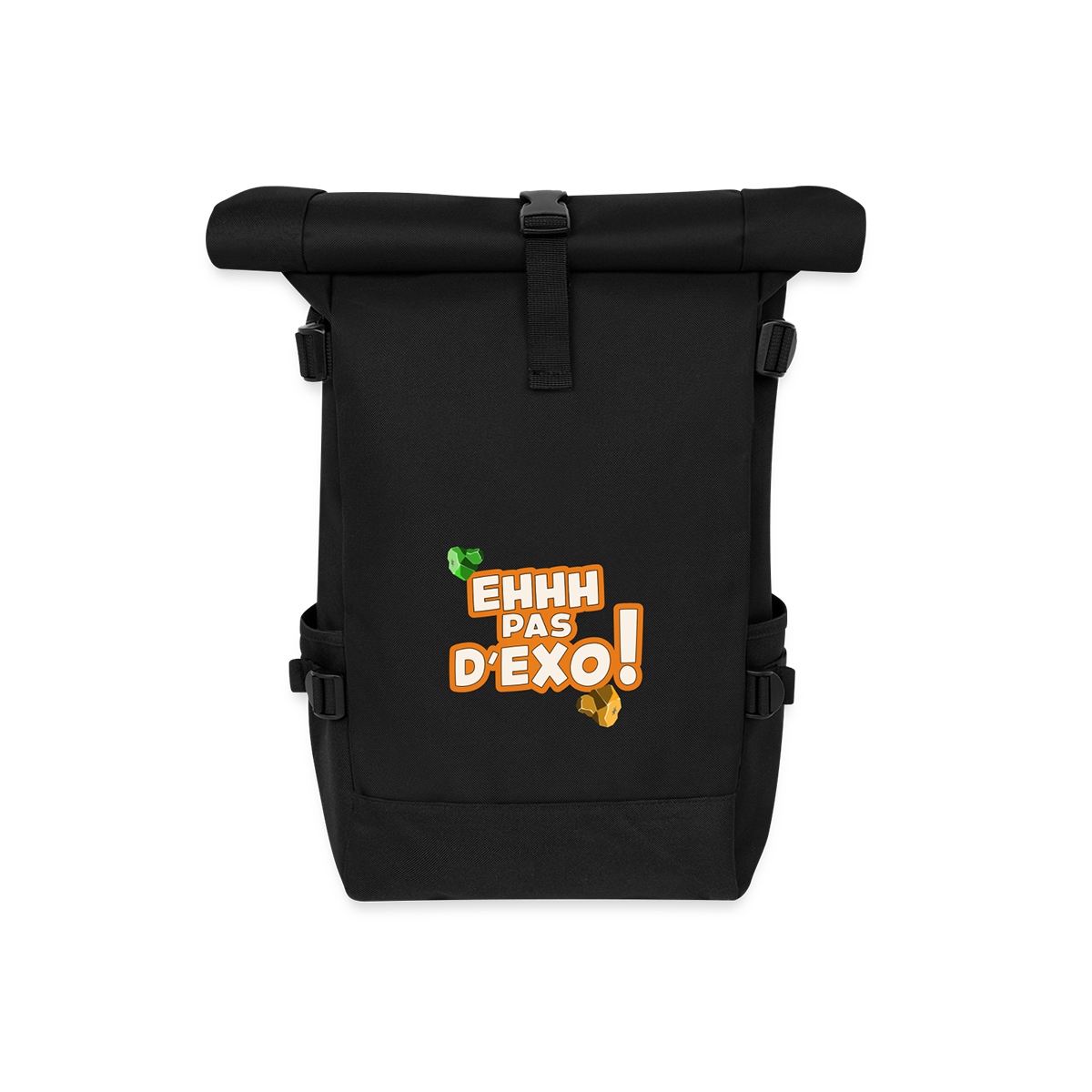 Sac à dos roll top noir Walkyrip Dofus fr1ngue merch stream twith streamer